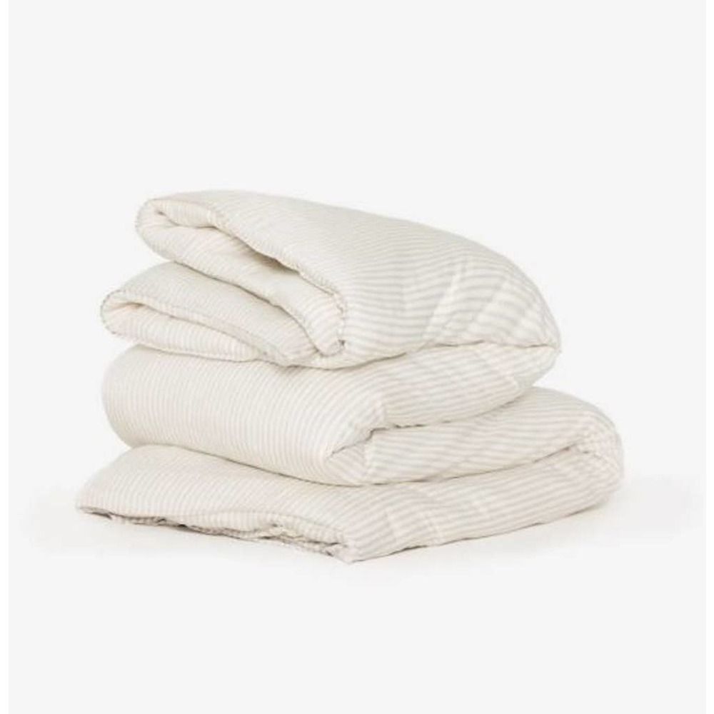 Buffy Breeze Eucalyptus Duvet Cover Full/ Queen: 90" x 90" Gray Stripe $149 MSRP